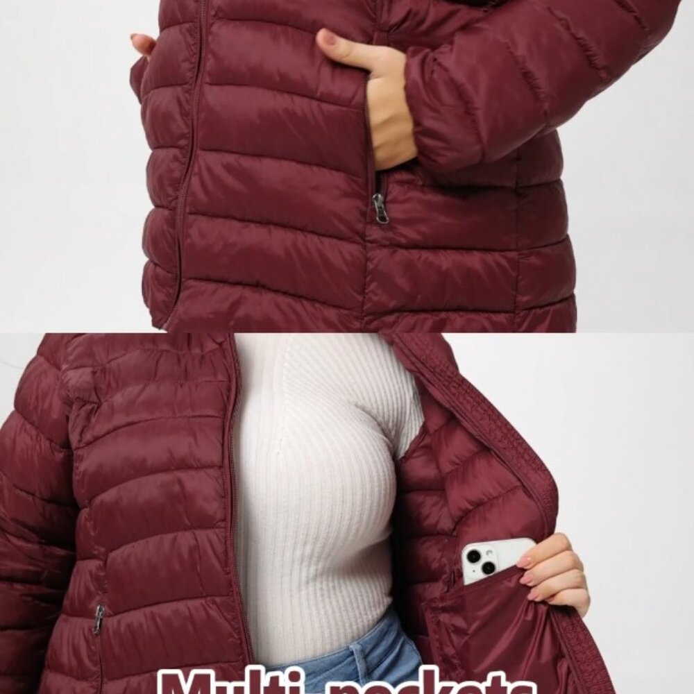 Plus Size Puffer Jacket Packable Lightweight Quil… - image 8